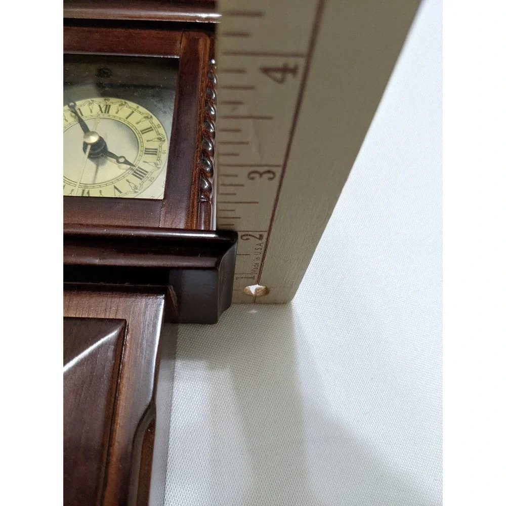 New vintage 1991 Bombay company miniature mantle grandfather clock